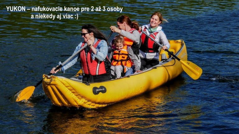 bezpečné kanoe pre 2-3 osoby